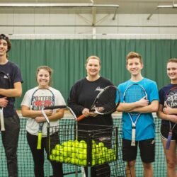 Teenage tennis players at Parkside Fitness