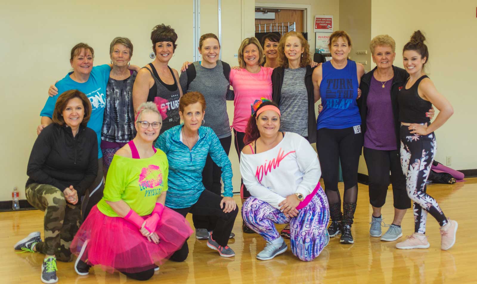 Photo of a Zumba class at Parkside Fitness
