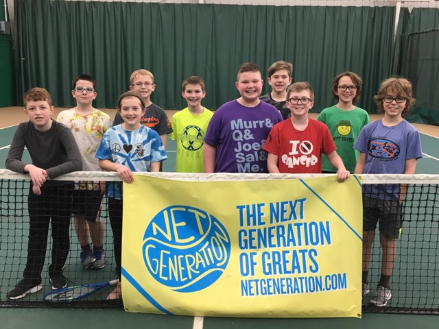 Picture of kids who participated in Net Generation at Parkside Fitness